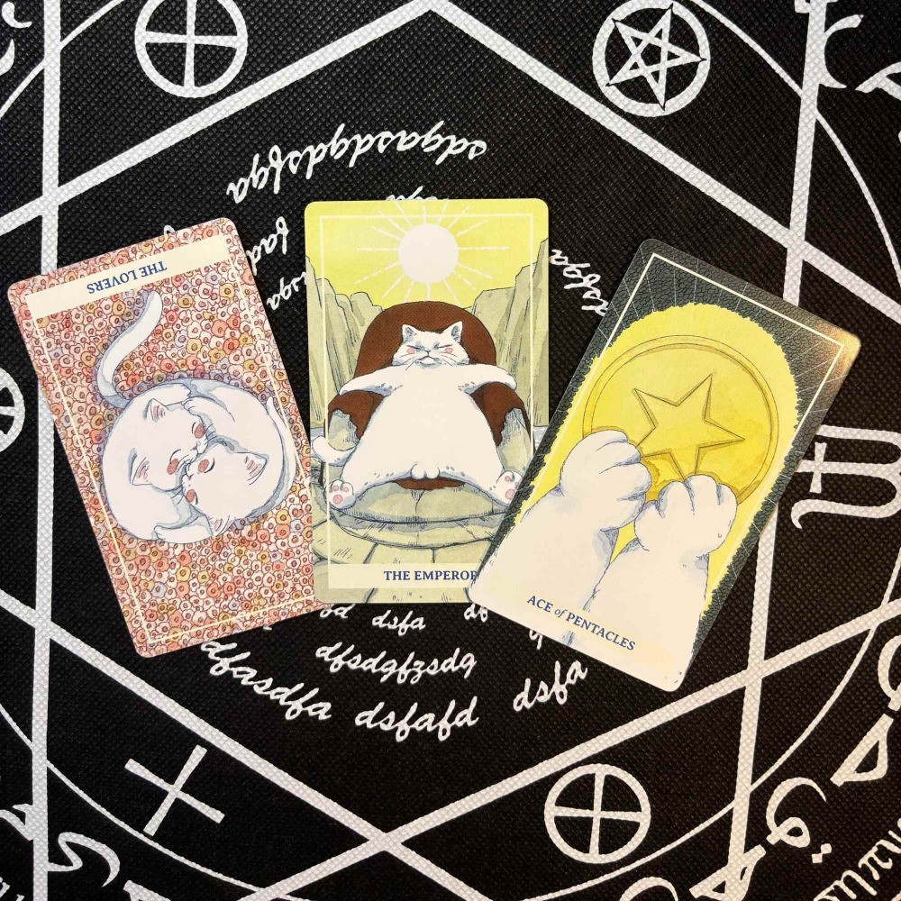 Tarô Kawaii de Gato em Aquarel - Tarot Deck With Guidebook avaliação e preço
