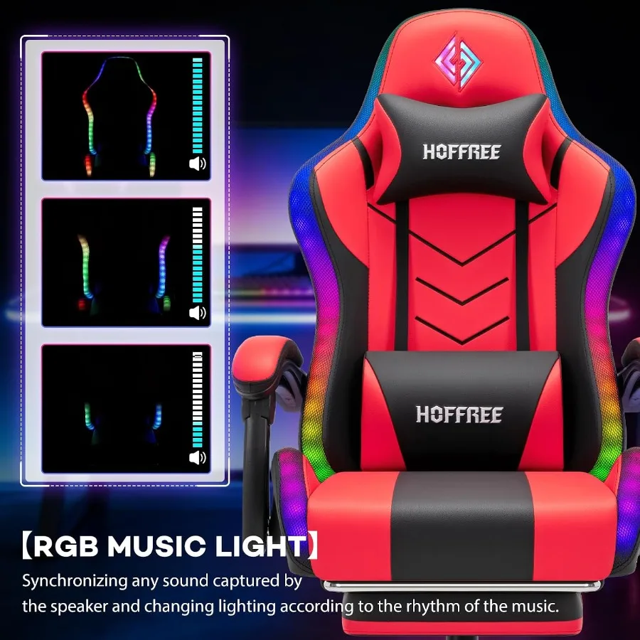 Cadeira de jogos RGB com altif - Music avaliação e preço