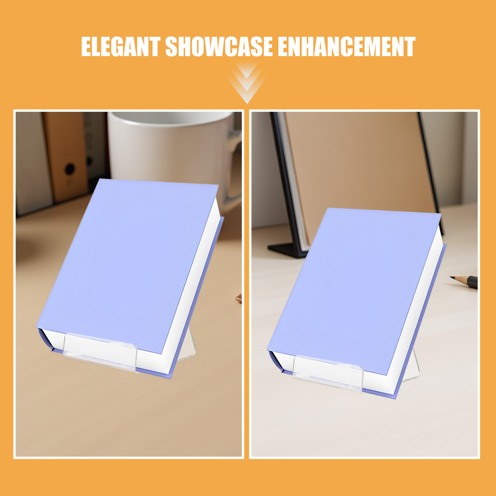 6 peças de suportes de acrílic - Clear Acrylic Book Stand Holder avaliação e preço