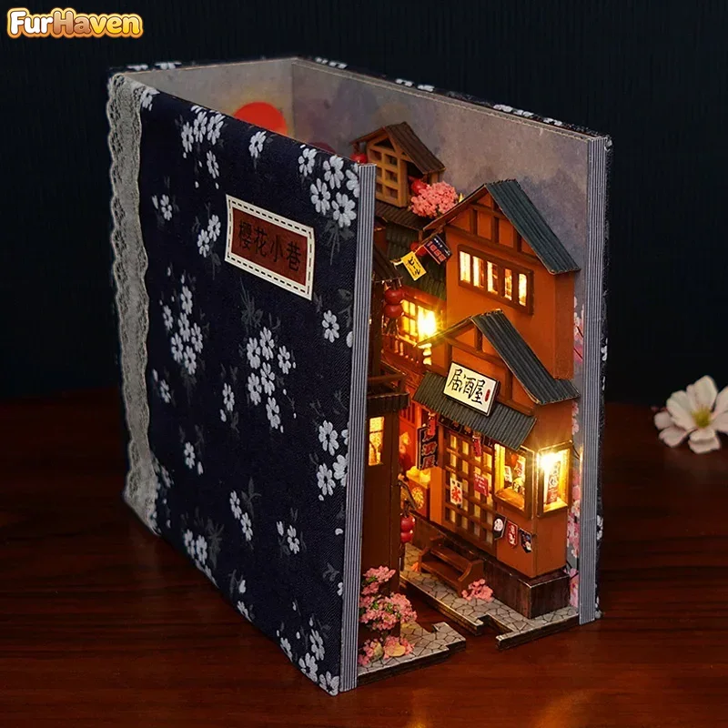 Kit de Montagem DIY para Estan - Diy Wooden Book Nook Kit Shelf Insert avaliação e preço