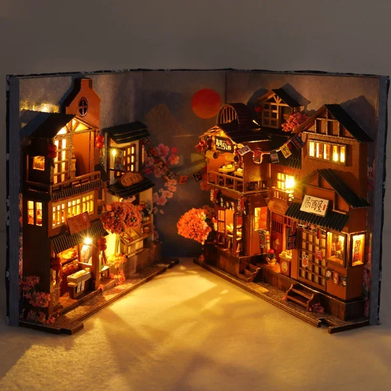 Kit de Montagem DIY para Estan - Diy Wooden Book Nook Kit Shelf Insert avaliação e preço